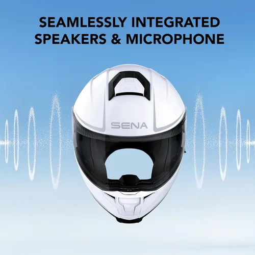 Miniatura 3 de Sena OUTRUSH 2 - Casco modular de motocicleta inteligente con conectividad Bluetooth y comunicación de intercomunicación de malla Negro mate