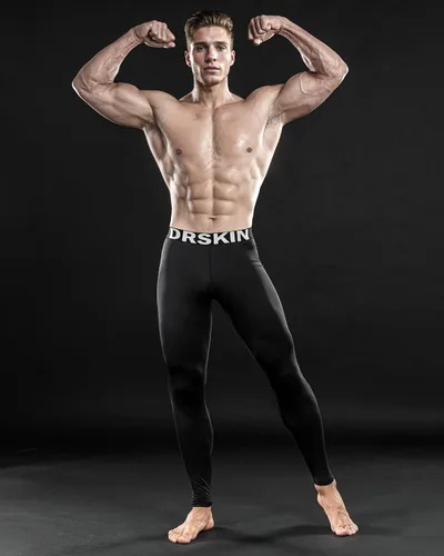 Miniatura 5 de DRSKIN Paquete de 5, 4, 3 o 1 pantalón de compresión para hombre, leggings deportivos, capa base, correr, atletismo, entrenamiento, activo