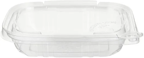 Miniatura 14 de Restaurantware Tamper Tek - Contenedores para llevar de 8 onzas, 100 recipientes a prueba de manipulaciones, tapa con bisagras, recipientes