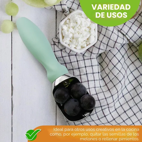 Miniatura 5 de Spring Chef - Cuchara de helado de metal resistente - Cuchara de helado apta para lavavajillas - Pala de helado comercial - Utensilios de cocina
