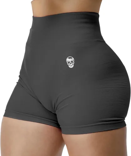 Miniatura 8 de Gymreapers Infinity Pantalones cortos de entrenamiento, sin costuras, de cintura alta, para mujer, pantalones cortos atléticos para gimnasio
