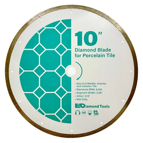 Miniatura 8 de Hojas de sierra de diamante de 7" para azulejos de porcelana, cerámica y azulejos de piedra, eje de 5/8" Hoja de azulejos de porcelana