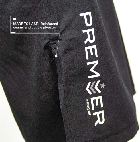 Miniatura 5 de Revgear Pantalones cortos de artes marciales de artes marciales de primera calidad para niños, duraderos y cómodos, abertura lateral para patear