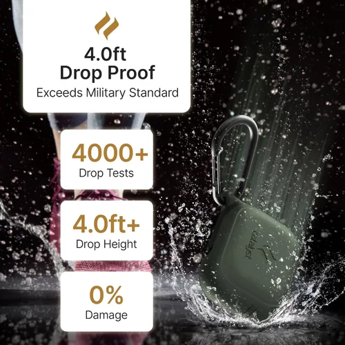 Miniatura 3 de Catalyst Funda impermeable para AirPods Pro de 2ª generación y AirPods Pro de 1ª generación, compatible con carga inalámbrica y USB-C, diseño de una