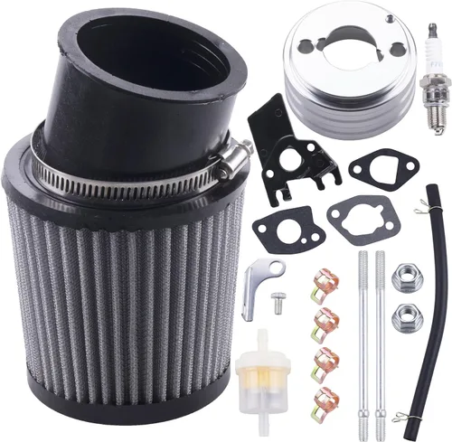 Miniatura 8 de Kit de Adaptador de Filtro de Aire de Carburador Mejorado de Alto Rendimiento con Bujía de Admisión Compatible con Predator 212cc 6.5 Hp Honda Gx160