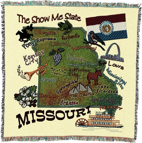 Miniatura 47 de Pure Country Weavers State of Alabama - Manta cuadrada para regalo, manta de tapiz tejida de algodón, fabricada en los Estados Unidos