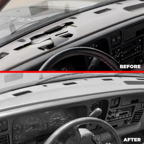Miniatura 7 de DashSkin Cubierta moldeada para salpicadero compatible con Dodge Ram 1500 2500 y 3500 94-97 en cuarzo mediano, fabricada en los Estados Unidos