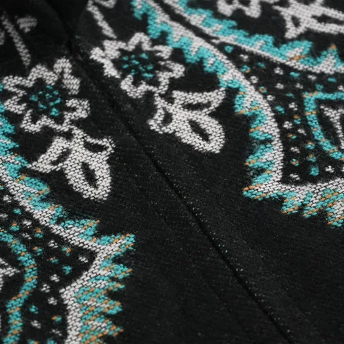 Miniatura 5 de Uyuni Poncho con volantes estilo chal bohemio para mujer, holgado, vintage