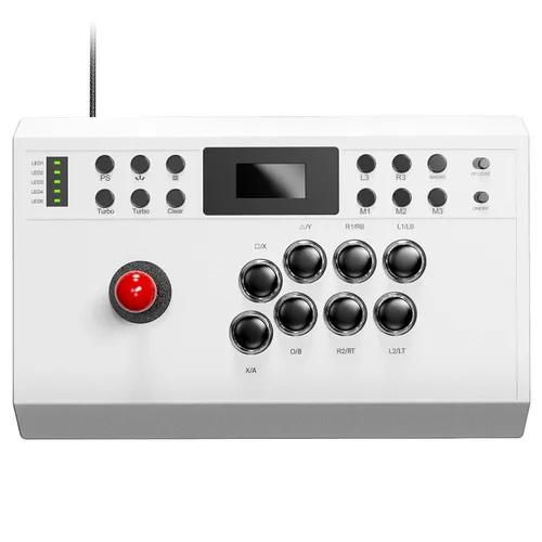 Nonbliep Wired Arcade Stick Compatible with PS5/PS4/PC/, for PS5 Fight Stick with Programming Function, Turbo Function, 9.8FT Braided Cable Fight