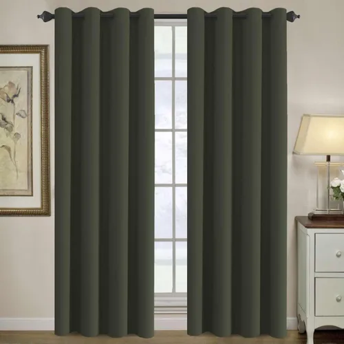 Miniatura 114 de H.VERSAILTEX - Cortinas blackout con aislamiento térmico y ojales en la parte superior, para patios, puertas correderas y división de habitaciones