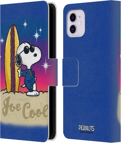 Miniatura 68 de Head Case Designs Funda de piel con licencia oficial de Peanuts Beach Surf Snoopy Boardwalk Airbrush compatible con Apple iPhone 11