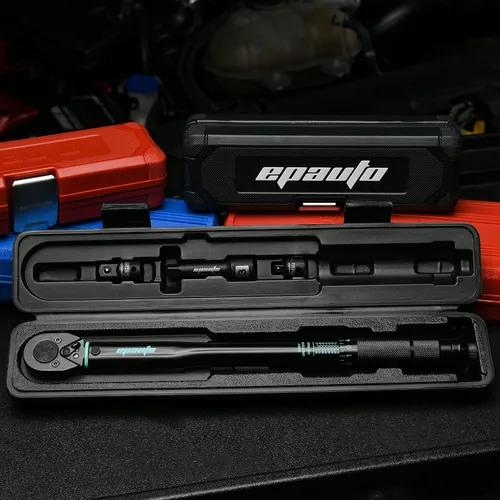Miniatura 4 de EPAuto Llave dinamométrica de clic de transmisión de 3/8 pulgadas, 10-80 ft-lb / 13.6-108.5 Nm, negro