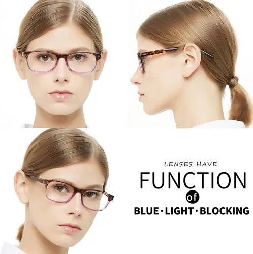 Miniatura 4 de OCCI CHIARI Lentes de lectura con bloqueo de luz azul 3.00 para mujer, lentes de lectura para computadora 3.0 con bisagra de resorte