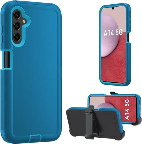 Miniatura 9 de Funda para Samsung Galaxy A14 5G, A14 5G resistente, [protección de grado militar] [a prueba de golpes] [a prueba de caídas] [a prueba de polvo]