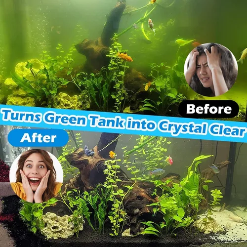 Miniatura 2 de Filtro U-V para acuario de 300 GPH para tanque de peces grande de 80-200 galones, potente bomba sumergible interna, máquina limpiadora de agua