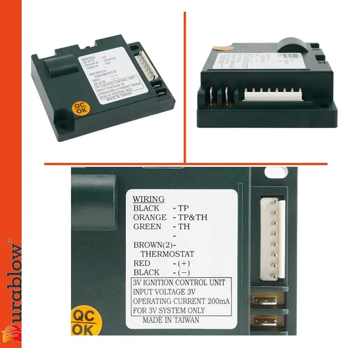 Miniatura 2 de Durablow Módulo de control electrónico IPI para chimenea, reemplazo del módulo de encendido de chimenea de gas para Dexen 593-592, GM-6KA, Hearth