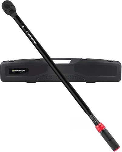 Miniatura 12 de ATsafepro Llave Dinamométrica Digital - Impulsor de 1/2 Pulgada y 5.1-340Nm (3.8-250.8 ft-lb), Llave Dinamométrica de Servicio Pesado con Zumbador