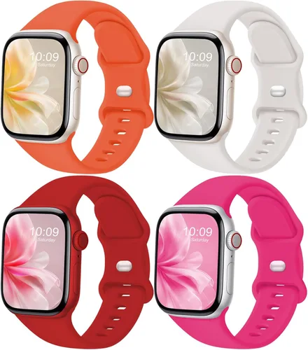 Miniatura 12 de Correa deportiva compatible con Apple Watch de 38 mm, 40 mm, 41 mm, 42 mm, 44 mm, 45 mm, 46 mm, 49 mm, unisex, accesorio de correa de repuesto