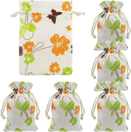 Miniatura 15 de 20 bolsas de arpillera con cordón, bolsas de regalo de boda de 3.9 x 5.3 pulgadas, joyas, fiestas de cumpleaños, baby shower, artes y manualidades