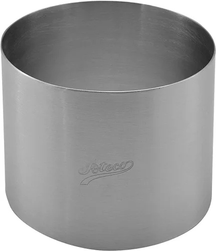 Miniatura 9 de Ateco Molde redondo para postre, anillo de pastel, 3 pulgadas de alto x 3.125 pulgadas de diámetro, acero inoxidable