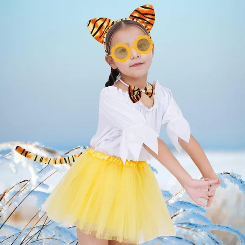 Miniatura 6 de 8 lentes de sol, gafas de sol redondas en forma de flor para accesorios de fiesta, regalos divertidos