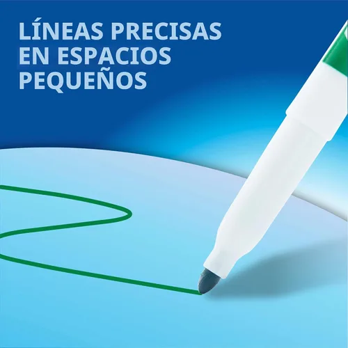 Miniatura 10 de EXPO Marcadores de borrado en seco, tinta de bajo olor, negro, punta fina, 36 unidades, se borran fácilmente, ideal para aula, hogar, oficina