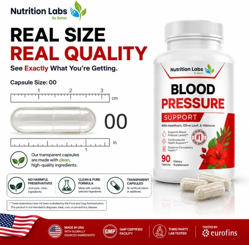 Miniatura 6 de Suplemento de apoyo para la presión arterial para la presión arterial para la salud cardíaca, apoya la presión arterial y la circularidad saludable