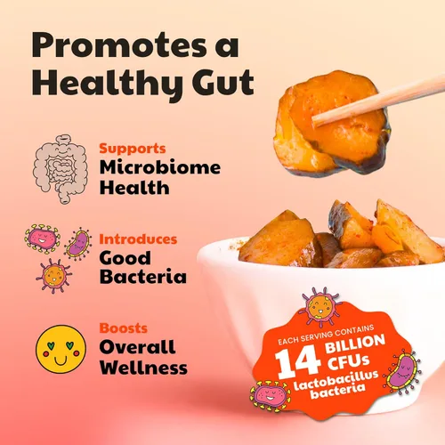 Miniatura 4 de Olive My Pickle Kimchi Fermentado - 48 onzas Paquete de 3 pepino probiótico vegano Kimchi coreano fresco con probióticos naturales para la salud