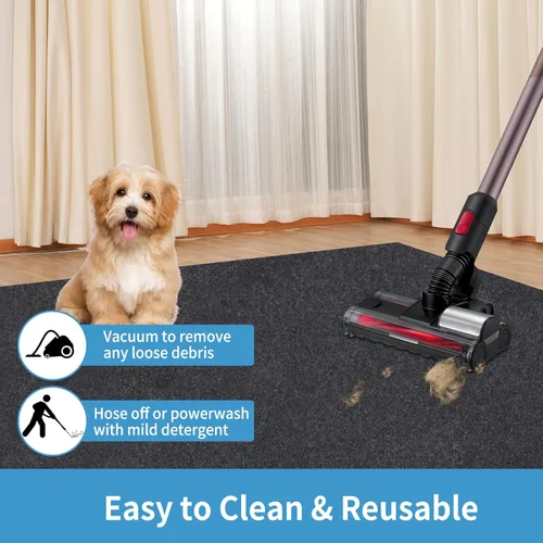 Miniatura 7 de Almohadilla para jaula de perro, absorbe la orina, impermeable, antideslizante, lavable, almohadilla para entrenamiento de perrera - debajo