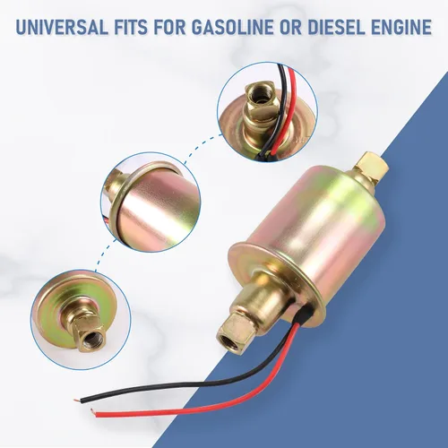 Miniatura 4 de JDMSPEED - Bomba de combustible o diésel eléctrica universal, para autos con carburador, E8016S