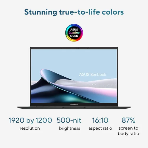 Miniatura 3 de ASUS Zenbook 14 AI PC portátil con pantalla táctil, Intel Ultra 9 285H, 32GB DDR5, 1TB SSD, 14" FHD+ OLED, 16-Core (> i9-13900H), retroiluminación
