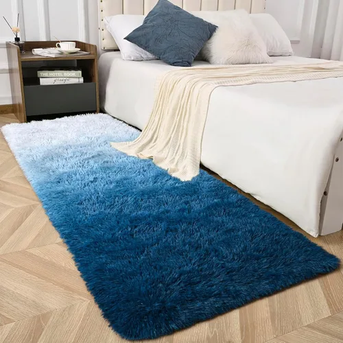 Miniatura 43 de Alfombra de área púrpura y azul de 6x9, alfombras grandes para sala de estar y dormitorio, alfombra mullida y linda, alfombras modernas