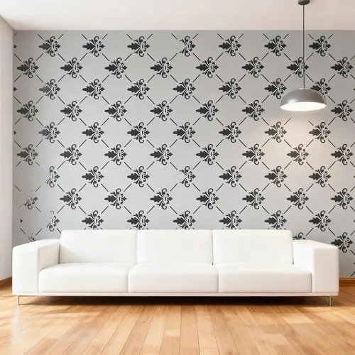 Miniatura 5 de TIAMECH Plantilla A4 reutilizable de líneas de símbolos pequeños para pintar, plantilla de capas de textura de cuadrícula, arte de pared