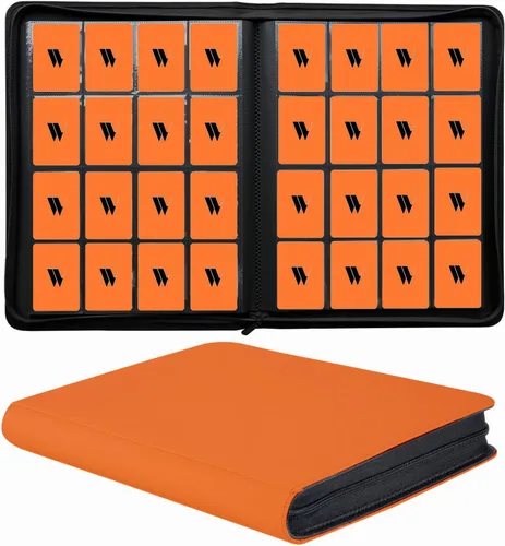 Miniatura 11 de Carpeta para tarjetas de 16 bolsillos, más de 1000 carpetas de tarjetas coleccionables con cremallera de alta calidad, álbum de bolsillo de doble