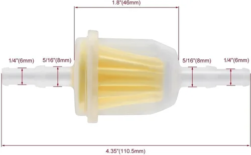 Miniatura 4 de AM116304 Filtro de combustible para Kohler 25 050 22-s 08-s 03-s para John Deere Gy20709 Gravely 21541500 21410800 Reemplazo para John Deere