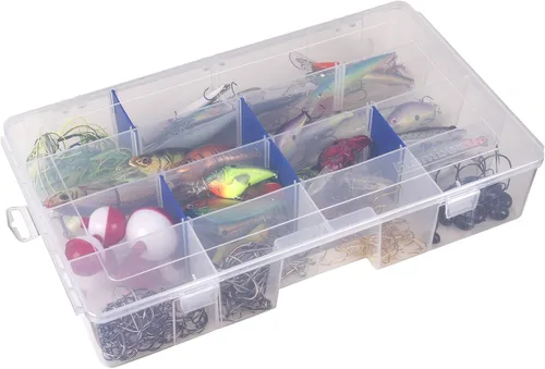 Miniatura 3 de Flambeau Outdoors 1002 Tuff Tainer, caja de bandeja de aparejos de pesca, incluye [2] divisores Zerust, 6 compartimentos