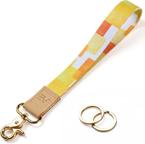 Miniatura 16 de EcoVision - Llaveros lindos con correa para llaves, llavero de muñeca para mujer, correa de insignia con 2 argollas para llaves