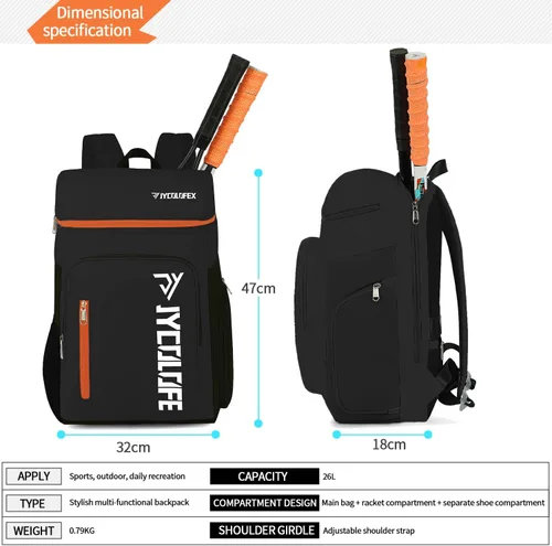 Miniatura 2 de mochila de gimnasio con compartimento para zapatos, bolsa de lucha con 4 tipos de método de espalda, impermeable para deportes, caminata y portátil