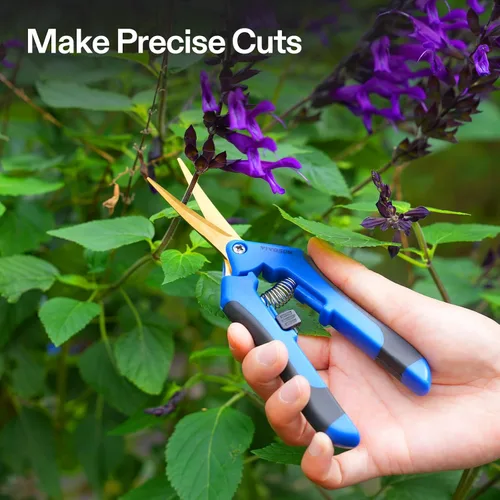 Miniatura 2 de Podadora manual VIVOSUN, para jardinería, con cuchillas rectas de acero inoxidable