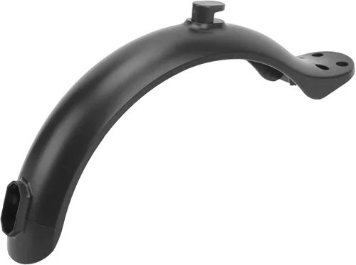 Miniatura 3 de Guardabarros eléctrico para scooter, protector trasero negro duradero con soporte de repuesto de 4 agujeros para viajeros, paseos por la ciudad