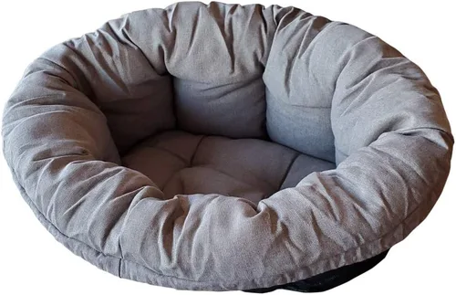 Miniatura 12 de Ferplast Cojín para cama de perro y gato, 2 fundas de repuesto acolchadas para cama de mascotas, cesta de plástico, algodón suave, lavable, Marrón