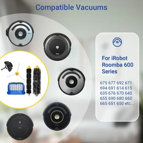 Miniatura 2 de Kit de accesorios de piezas de repuesto para iRobot Roomba 600 Series 692 675 677 671 694 614 691 670 615 676 639 621 679 Accesorio de aspiradora