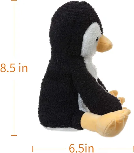 Miniatura 8 de Apricot Lamb Antarctic Toys Peluche de pingüino de terciopelo suave, perfecto para niños (pingüino de terciopelo, 8.5 pulgadas)