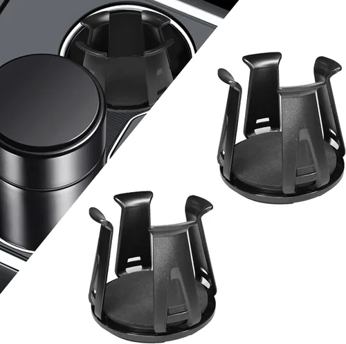 Expansor de portavasos para automóvil, 2 unidades, adaptador de inserción de portavasos para automóvil, expansor de portavasos delgado ajustable