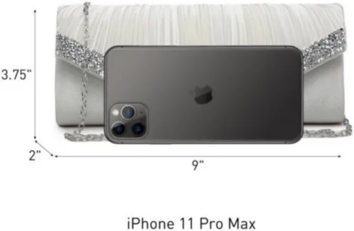 Miniatura 3 de Dasein Bolsos de mano para mujer, bolsos de noche formales con diamantes de imitación para boda, fiesta, baile de graduación, bolso elegante