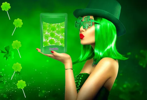 Miniatura 5 de Día de San Patricio 25 paletas de trébol verde, chupones de dulces de trébol, recuerdo de fiesta, envueltas individualmente (paquete de 25) sabor
