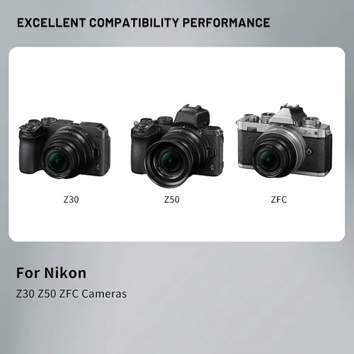 Miniatura 5 de Paquete de 2 baterías de repuesto EN-EL25 EN-EL25a con puerto de carga rápida USB-C compatible con cámara Nikon ZFC / Z30 / Z50, cargador MH-32