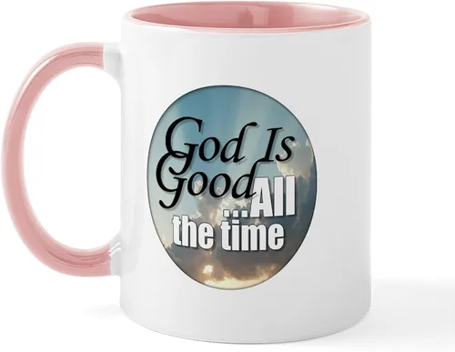 Miniatura 7 de CafePress Taza de café de cerámica de 11 oz (11.0 fl oz) con texto en inglés "God Is Good