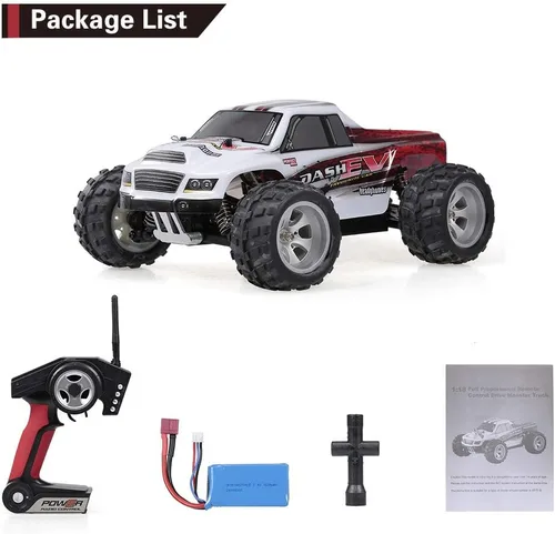 Miniatura 9 de GoolRC WLtoys A979-B RC Car 2.4G 1/18 escala 4WD 70KM/h eléctrico de alta velocidad RTR Monster Truck