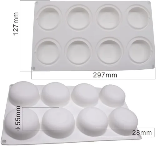 Miniatura 5 de mostsom Molde de silicona para galletas oreo redondas de chocolate, molde de silicona de grado alimenticio antiadherente para galletas, oreos